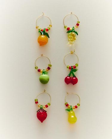 PACK MARCACOPAS VIDRIO FRUTAS (PACK 6)