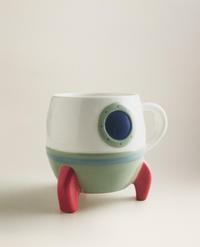 TAZA INFANTIL NAVE ESPACIAL GRES