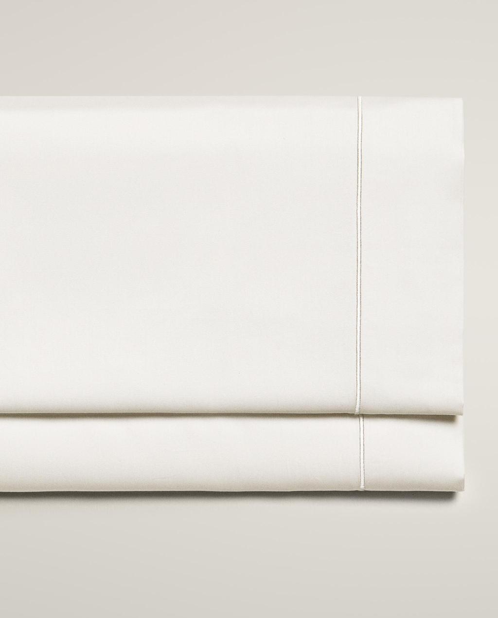 SATEEN FLAT SHEET WITH TRIM (300 THREAD COUNT)