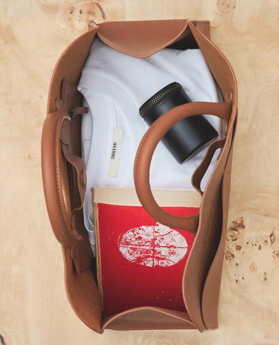 LEATHER MINI TOTE BAG