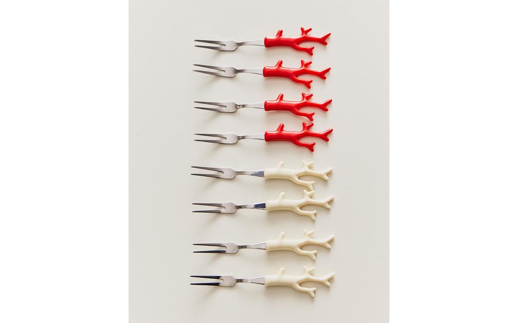 PACK OF MINI CORAL FORKS (PACK OF 8)