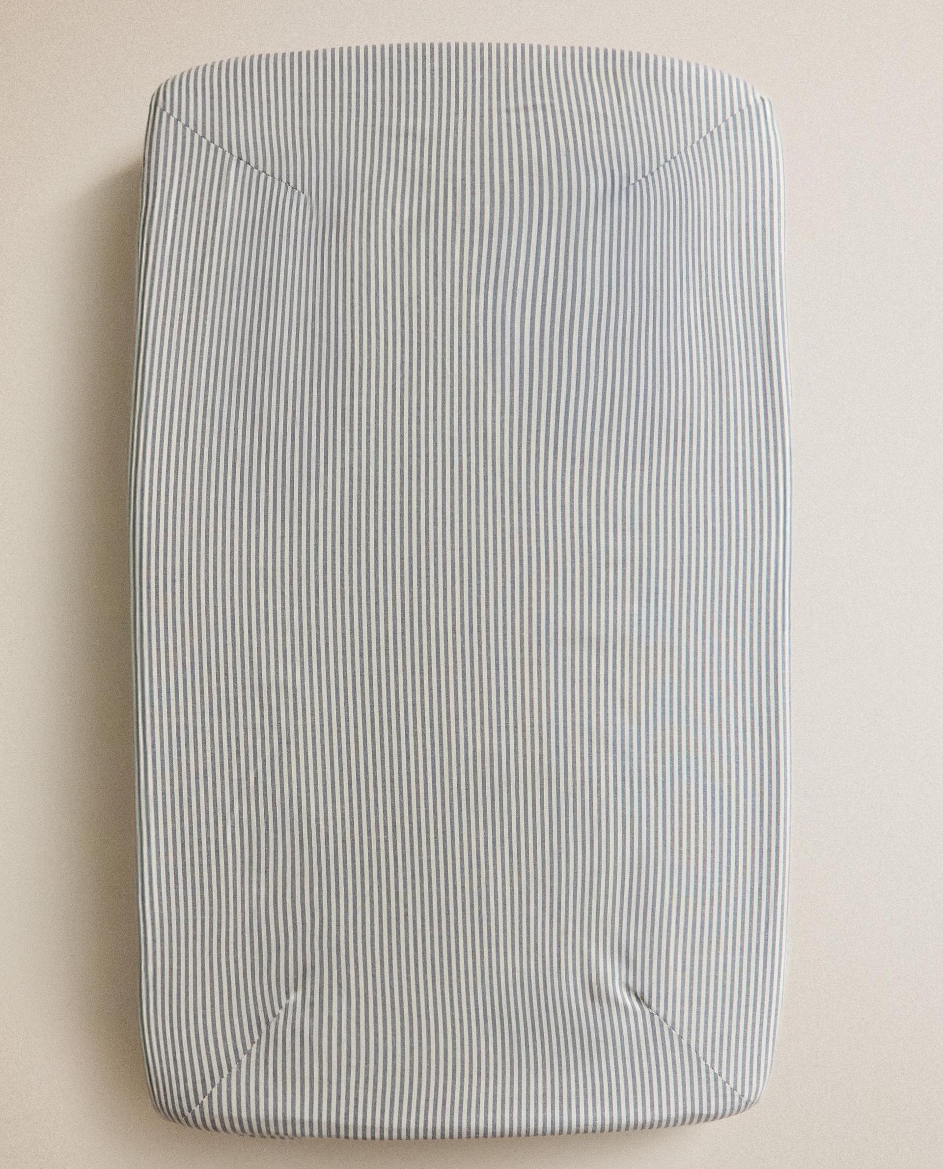 STRIPED BABY CHANGING MAT COVER