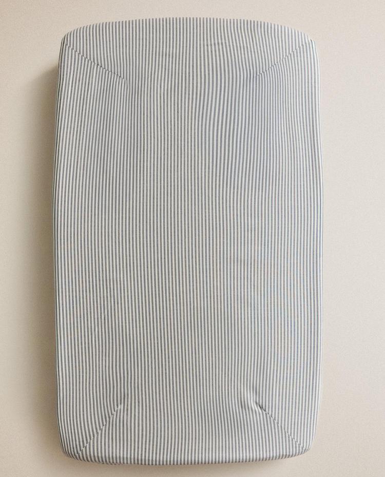HOUSSE MATELAS À LANGER BÉBÉ RAYURES