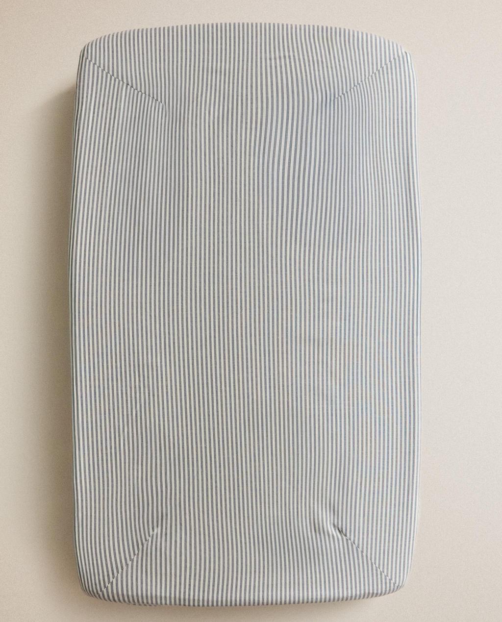 STRIPED BABY CHANGING MAT COVER