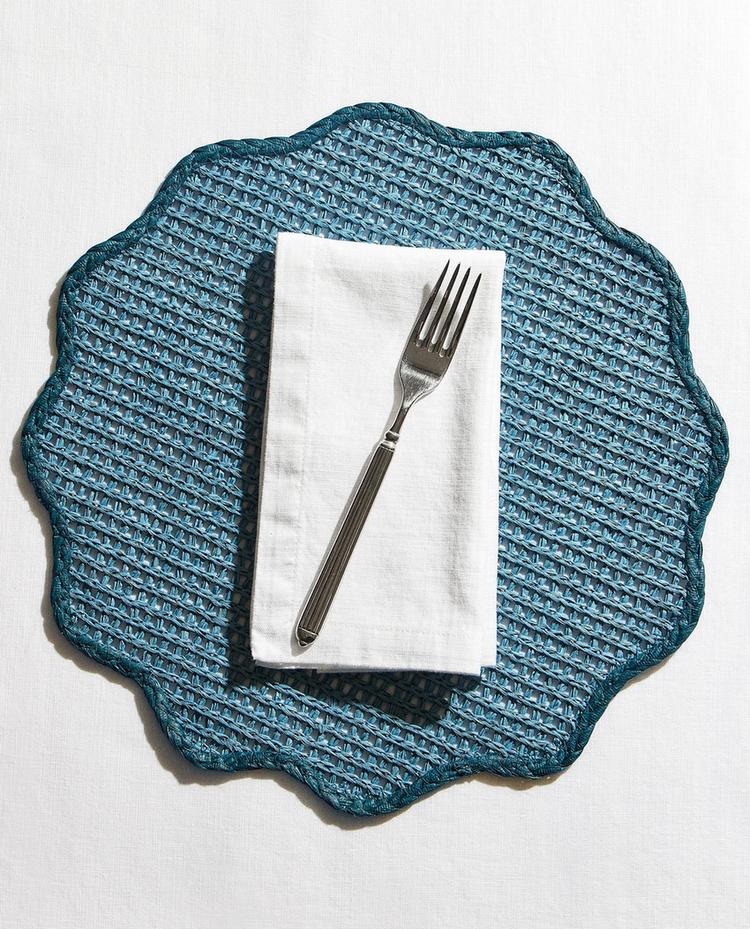 YELLOW FLORAL PAPER PLACEMAT