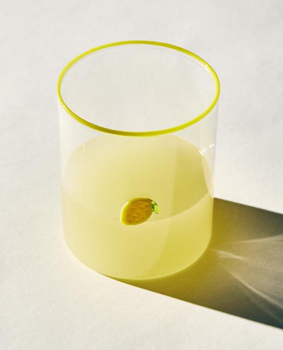 BICCHIERE IN BOROSILICATO FRUTTA