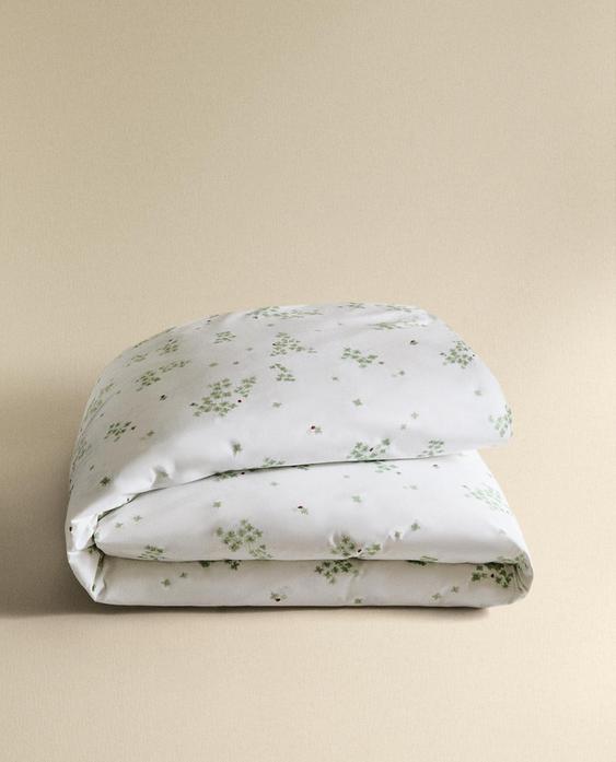 CLOVER AND LADYBIRD COTTON DUVET COVER