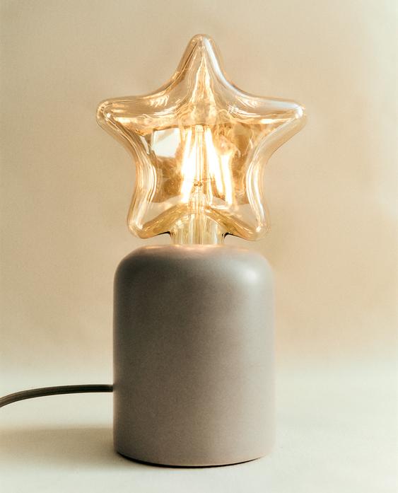 KIDS' TABLE LAMP WITH STAR LIGHT BULB