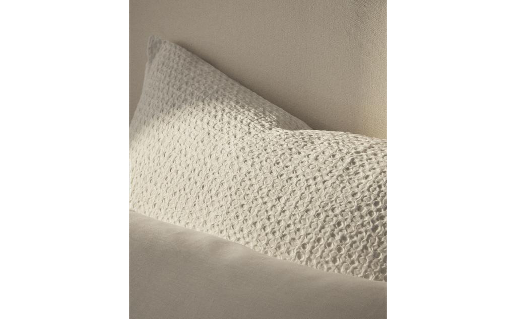 WAFFLE-KNIT DUVET COVER