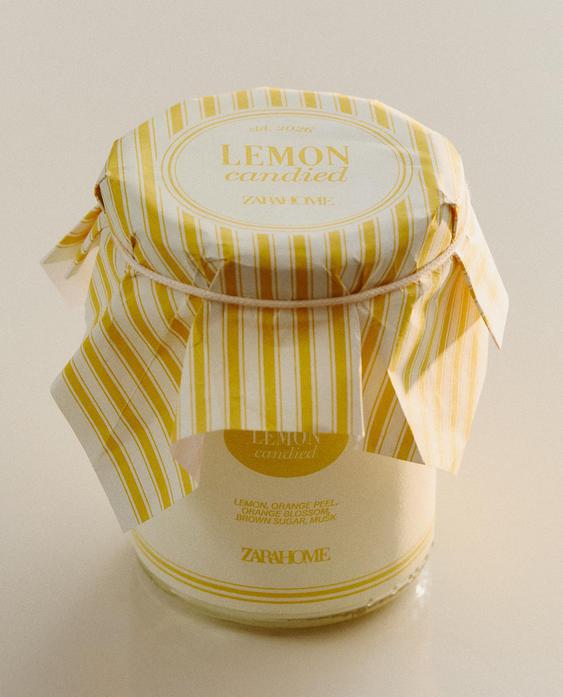 (130 G) LEMON CANDY SCENTED CANDLE