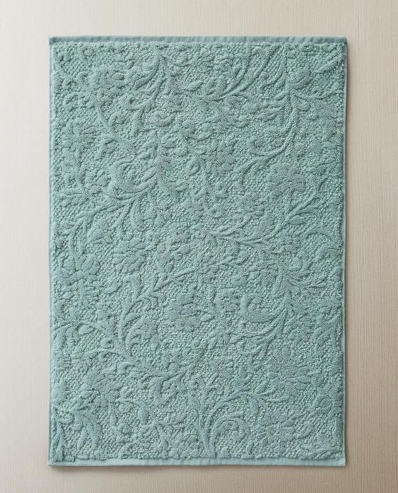 FLORAL JACQUARD BATH MAT