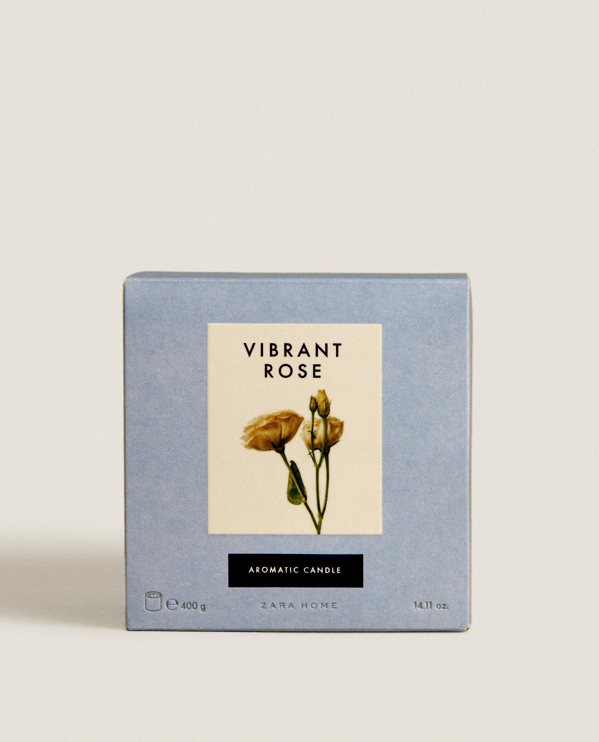 400 G] VIBRANT ROSE アロマティックキャンドル | Zara Home
