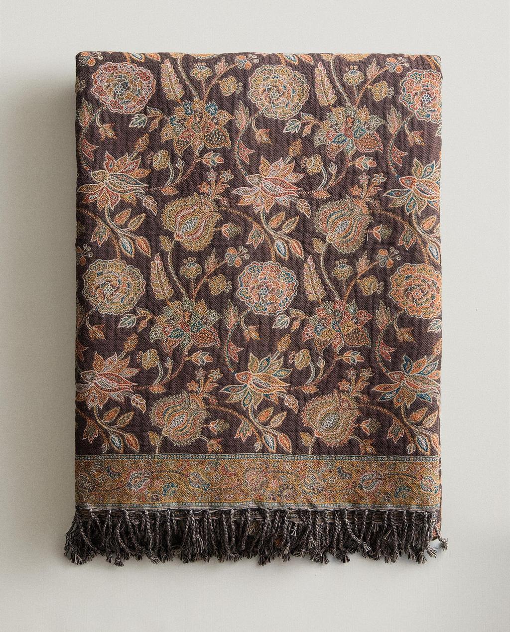 MANTA JACQUARD FLORES