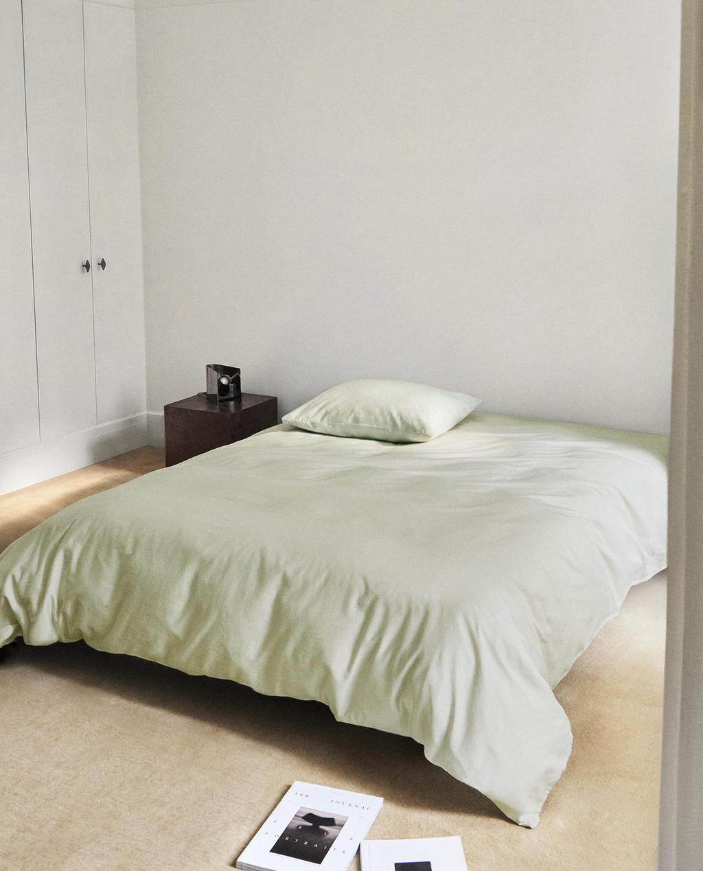 HOUSSE DE COUETTE SATIN DÉLAVÉ (300 FILS)