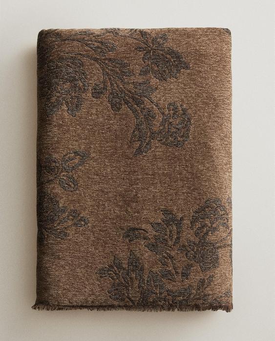 CHENILLE-JACQUARDDECKE