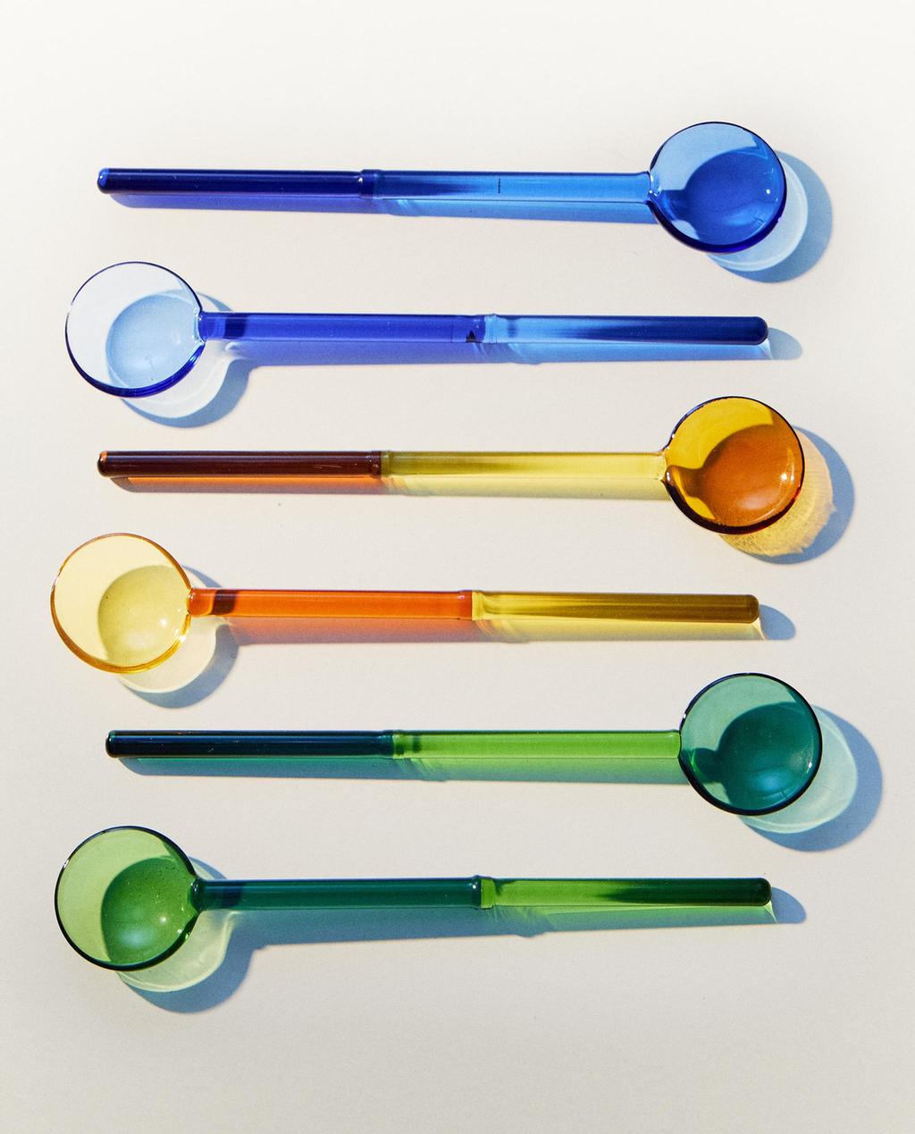 PACK CUCHARILLAS HELADO BOROSILICATO COLORES (PACK DE 6)