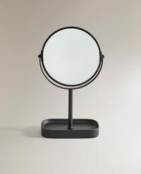 BLACK RESIN VANITY MIRROR