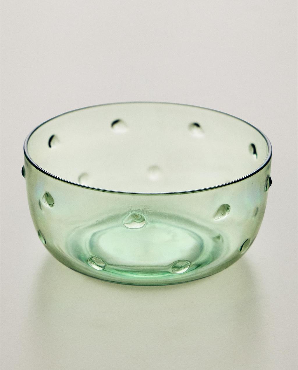 ACRYLIC BOWL WITH DOTS