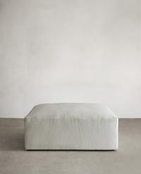 POUF LIN DÉLAVÉ