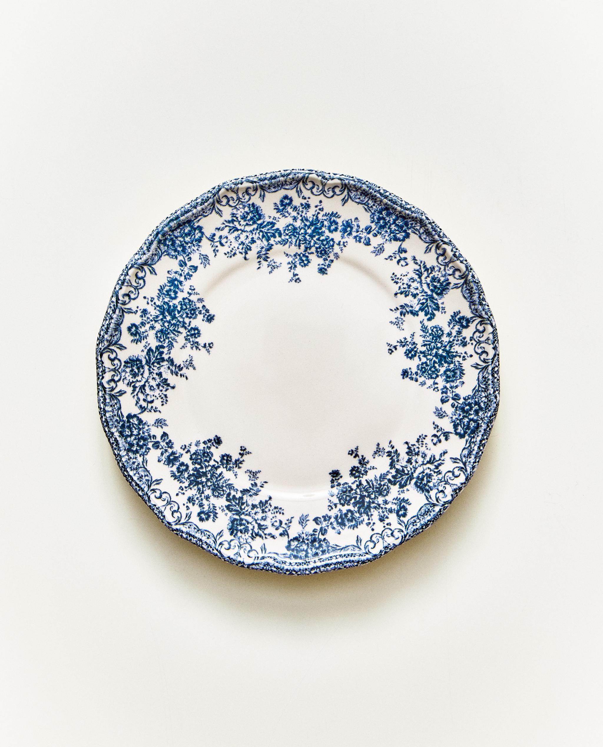 FLORAL EARTHENWARE SIDE PLATE | Zara Home United States of America