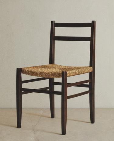SILLA MADERA TRENZADA