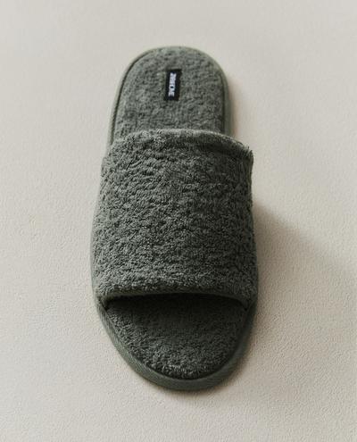 OPEN TERRY BATHROOM SLIPPERS