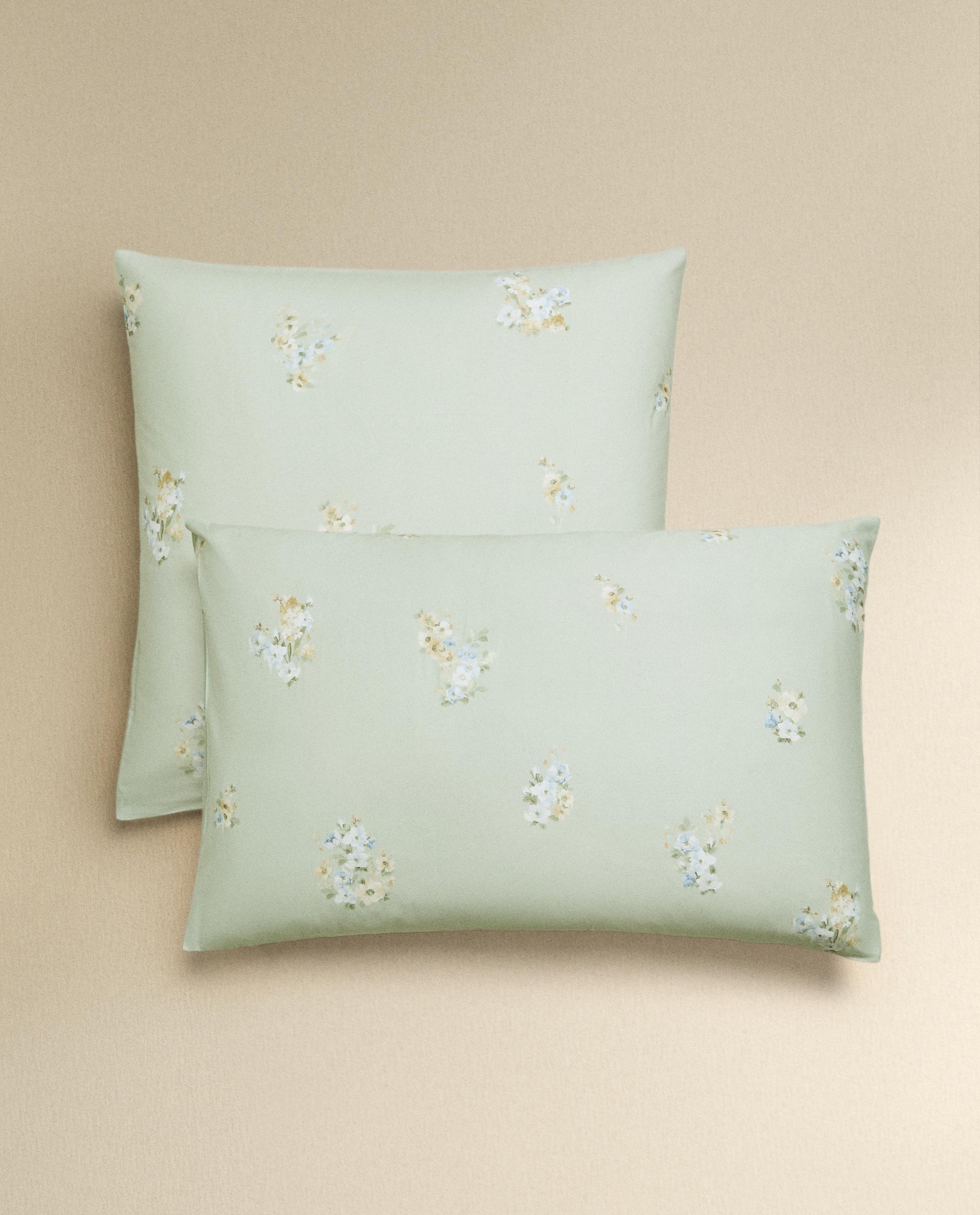 ザラホーム♪ ワイルドフラワー サテン ピローケース | Zara Home 日本/Japan