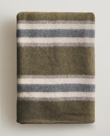 STRIPED WOOL BLANKET