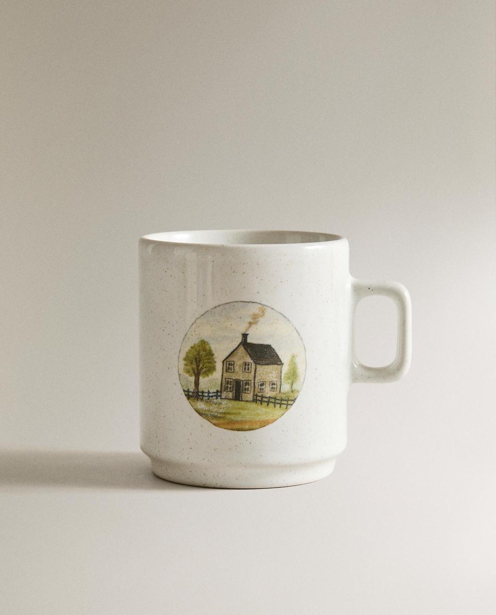 STONEWARE MUG COTTAGE