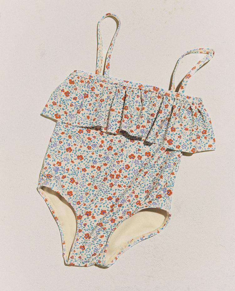 MAILLOT DE BAIN ENFANT VOLANT FLEURS
