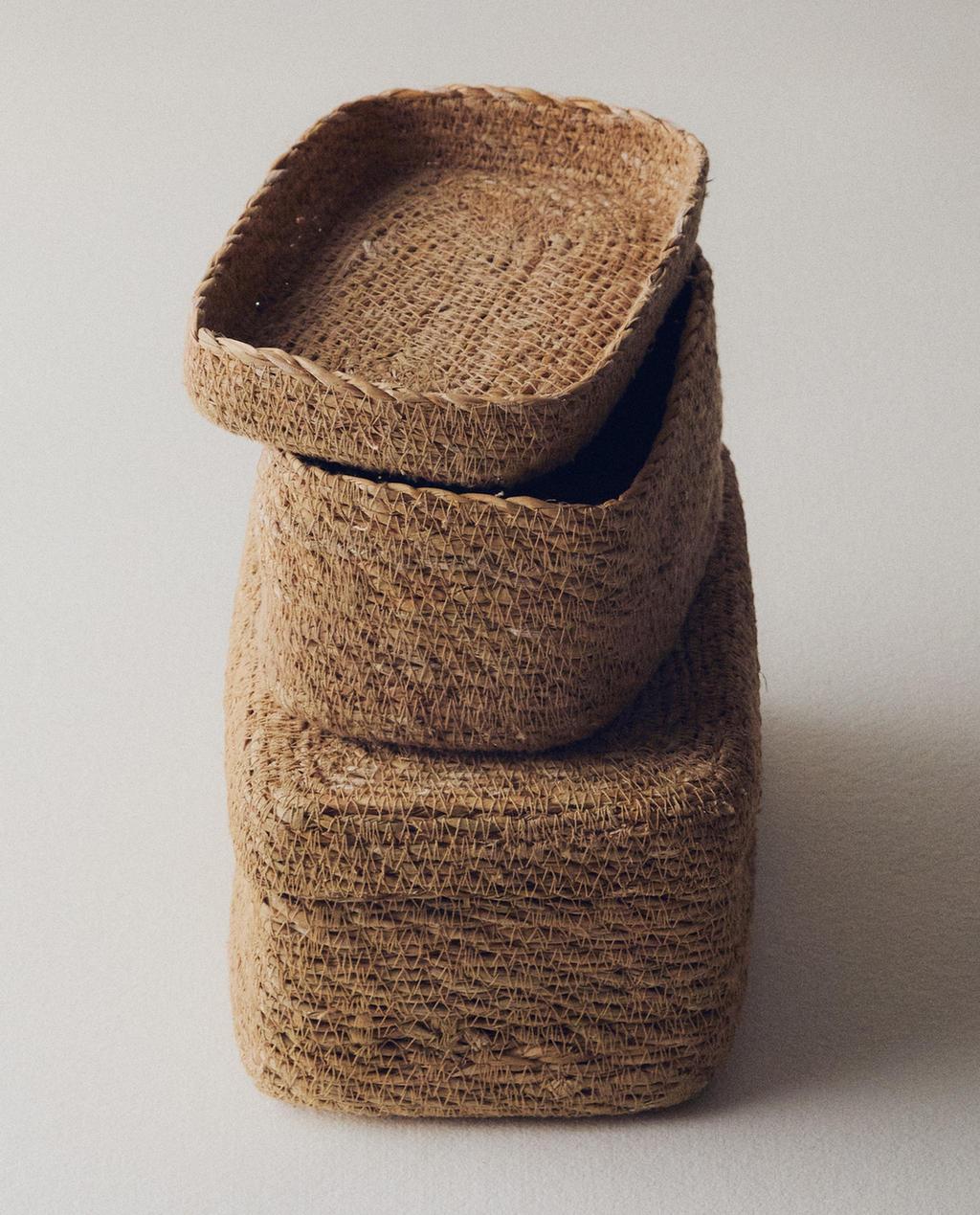 SEAGRASS BASKET WITH LID