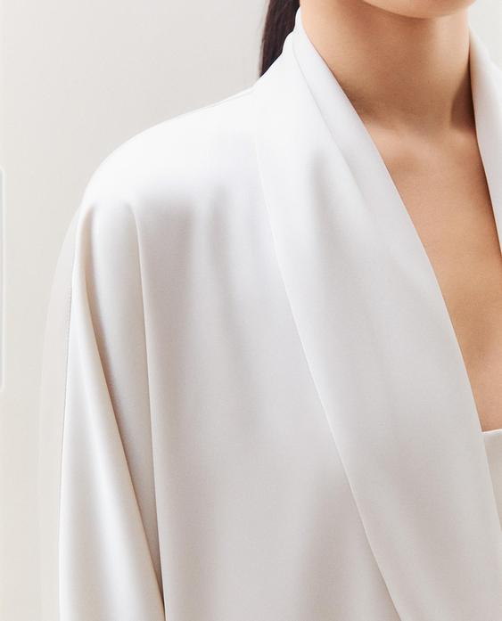 PLAIN SATEEN DRESSING GOWN