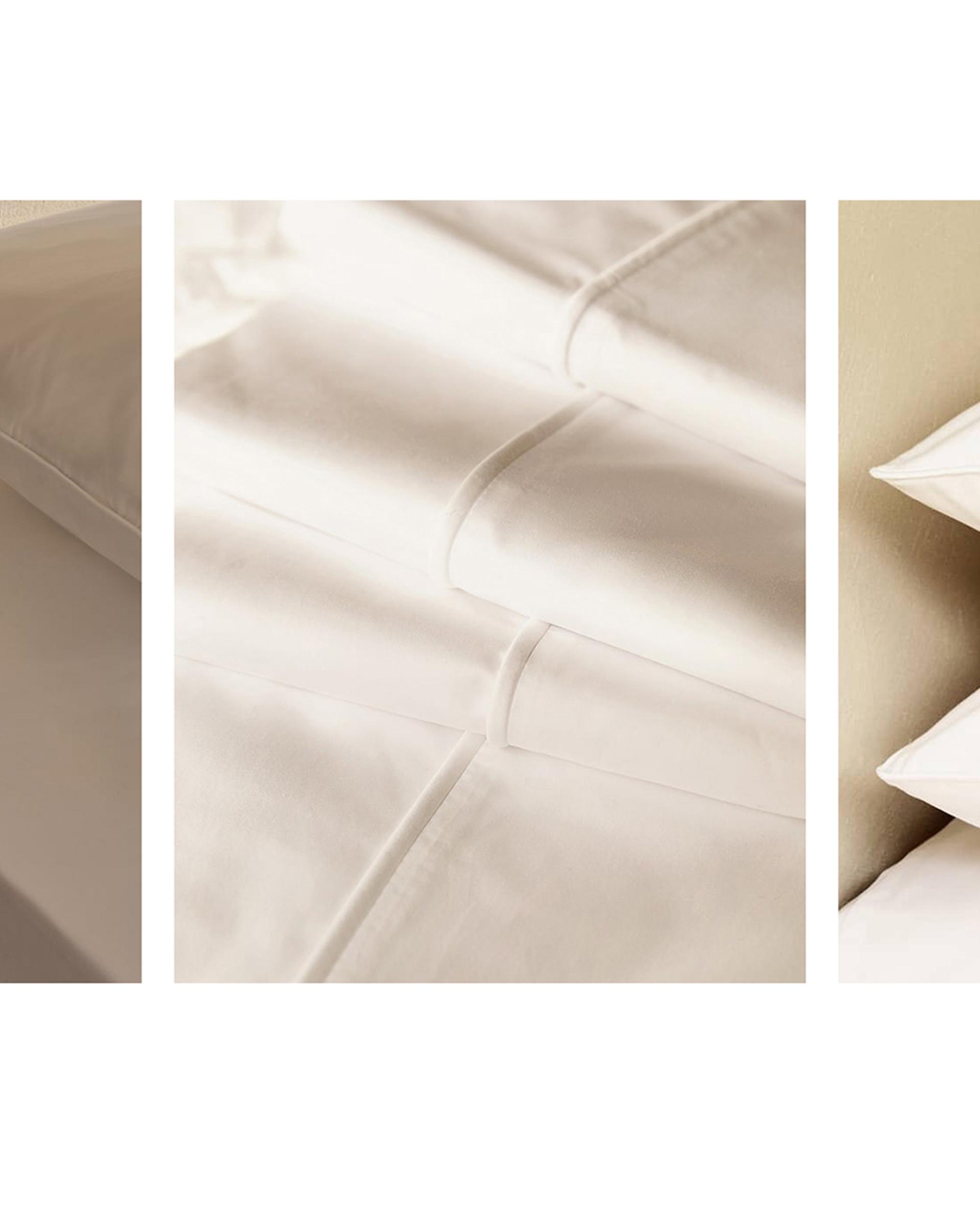 ザラホーム Zara  ベージュ サテン ボックスシーツ ザラホーム ZARA HOME ベージュ サテン ボックスシーツ ZARA