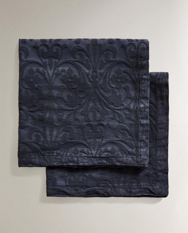 PACK SERVILLETAS JACQUARD FLORAL (PACK DE 2)
