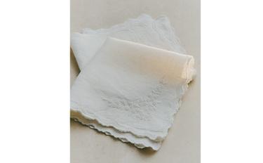 PACK OF EMBROIDERED WASHED LINEN HAND TOWELS (PACK OF 2)