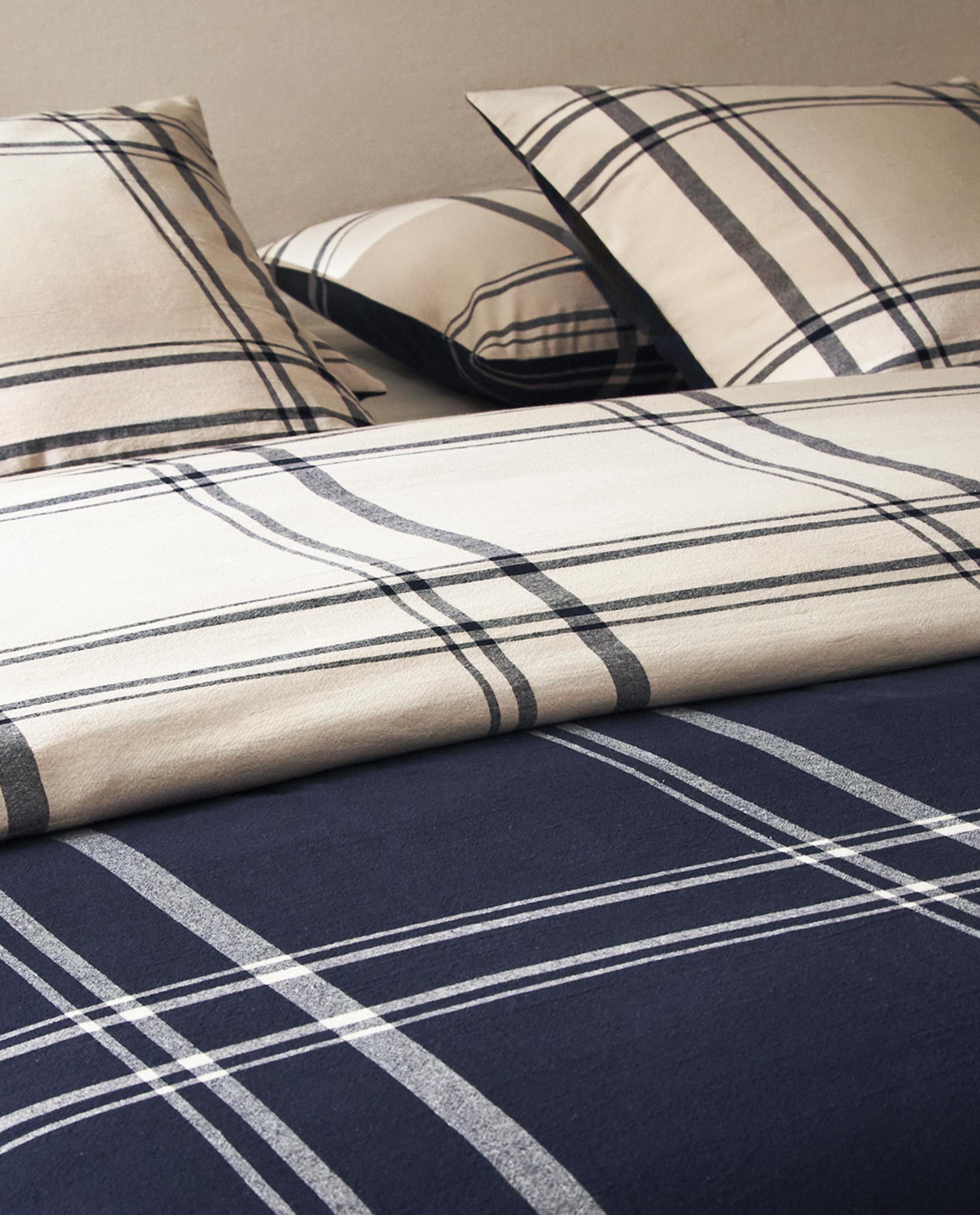 リバーシブルチェック 掛け布団カバー | Zara Home 日本/Japan
