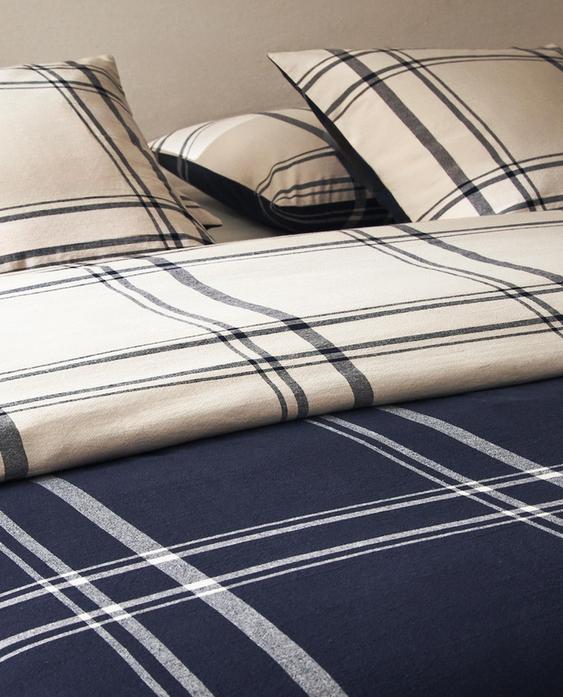 REVERSIBLE CHECK DUVET COVER