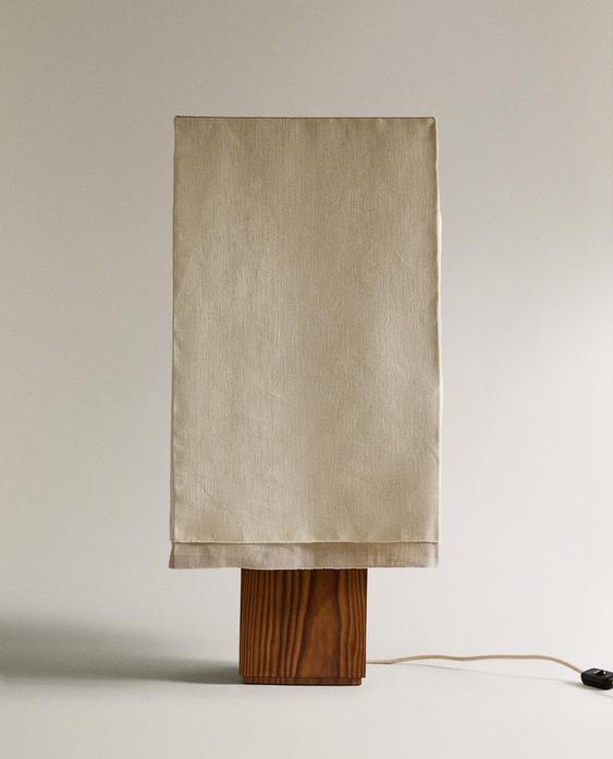 LAMPA STOŁOWA Z LNU