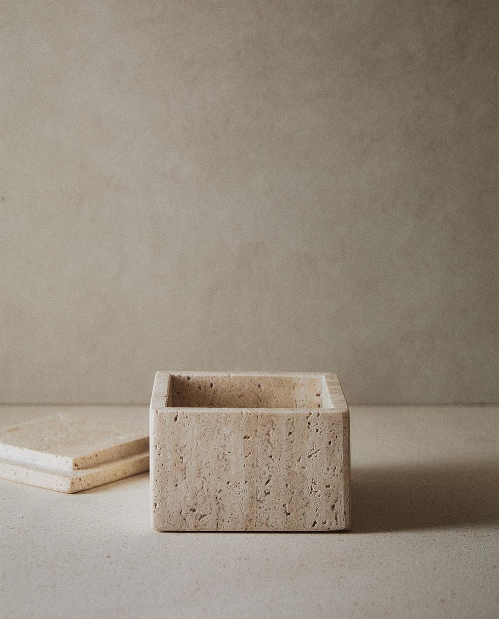 MARBLE BATHROOM ORGANISER BOX