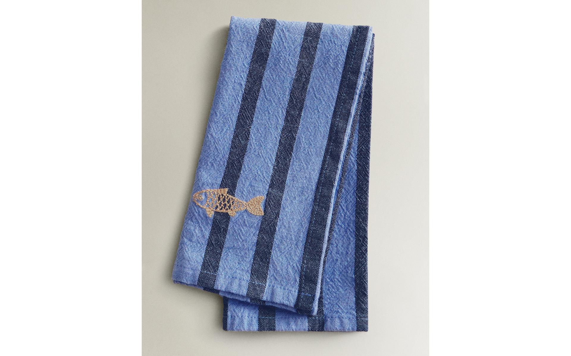 PACK OF STRIPED DYED THREAD NAPKINS (PACK OF 2)