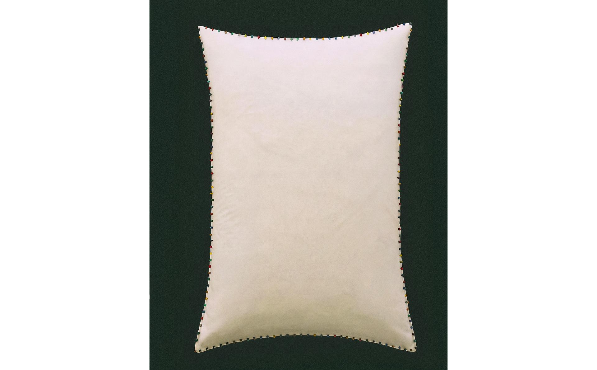 COTTON PERCALE POM-POM PILLOWCASE (300 THREAD COUNT)