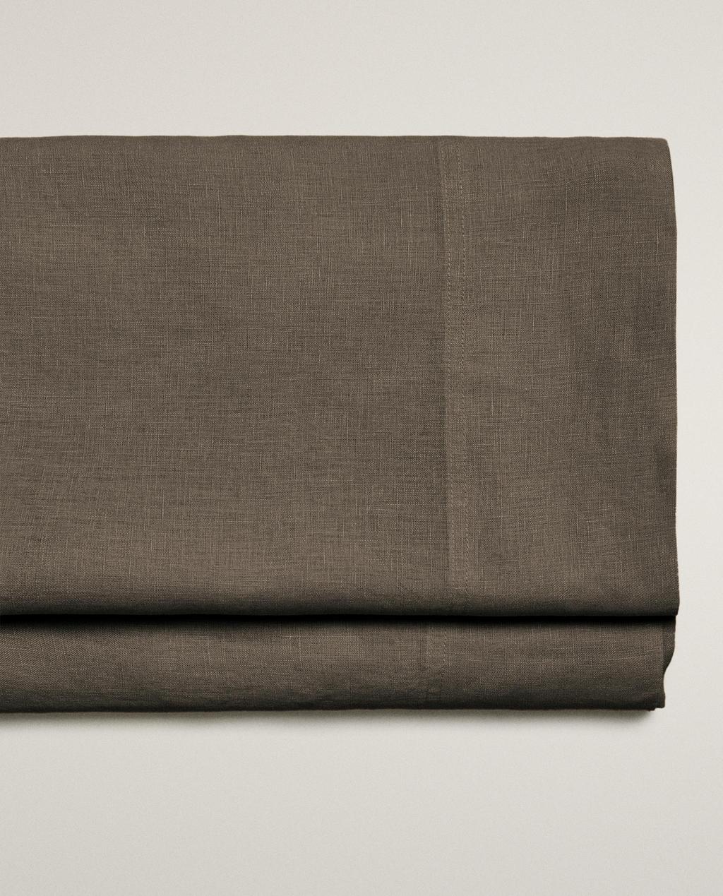 WASHED LINEN FLAT SHEET