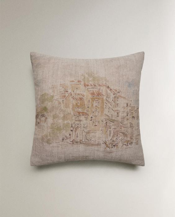 LANDSCAPE PRINT CUSHION COVER