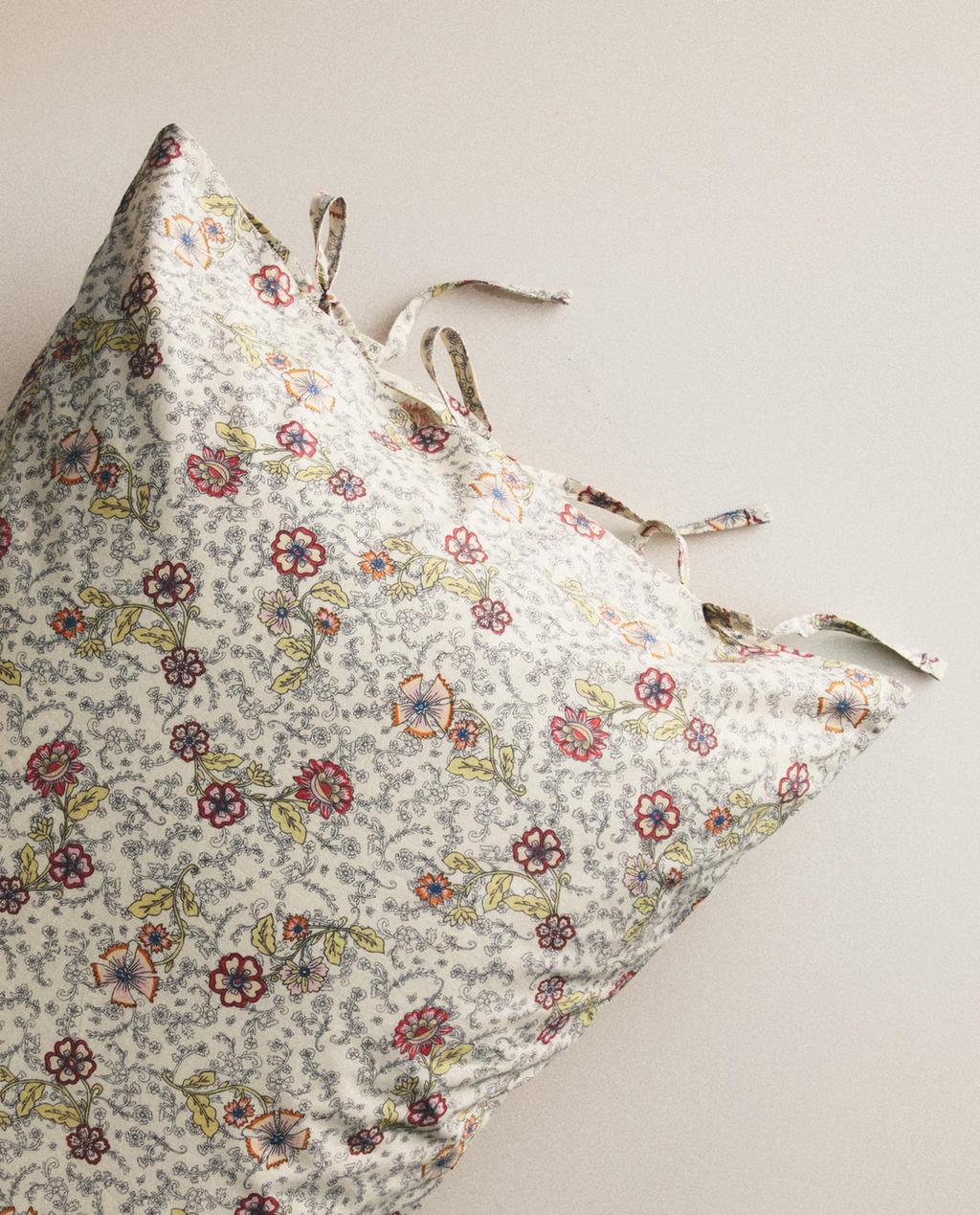 KATOENEN KUSSENSLOOP MET BLOEMEN VOOR KIDS