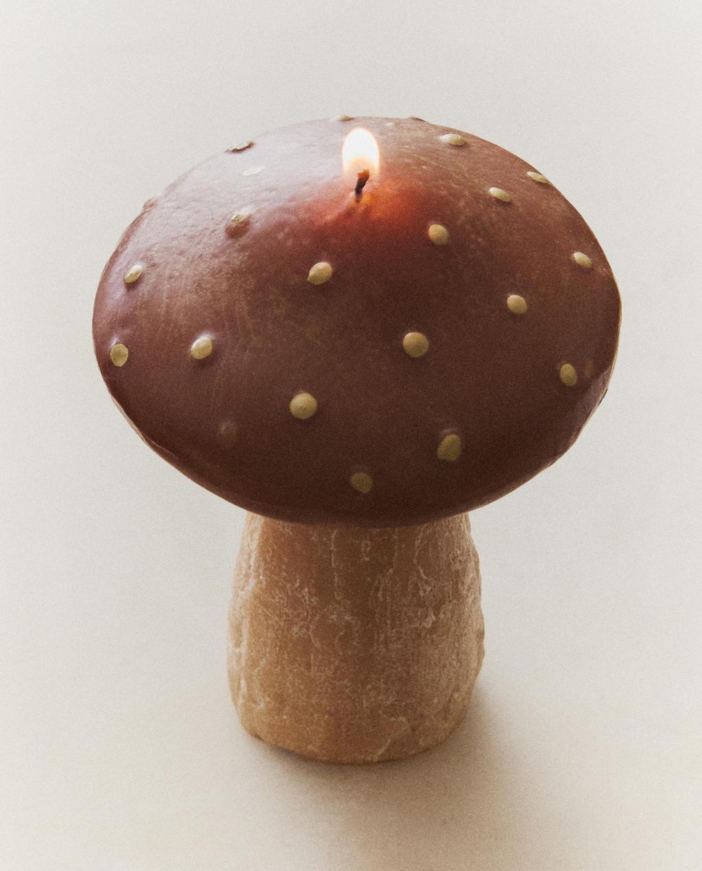 CANDELA PROFUMATA A FORMA DI FUNGO PICCOLA PUMPKIN SPICE