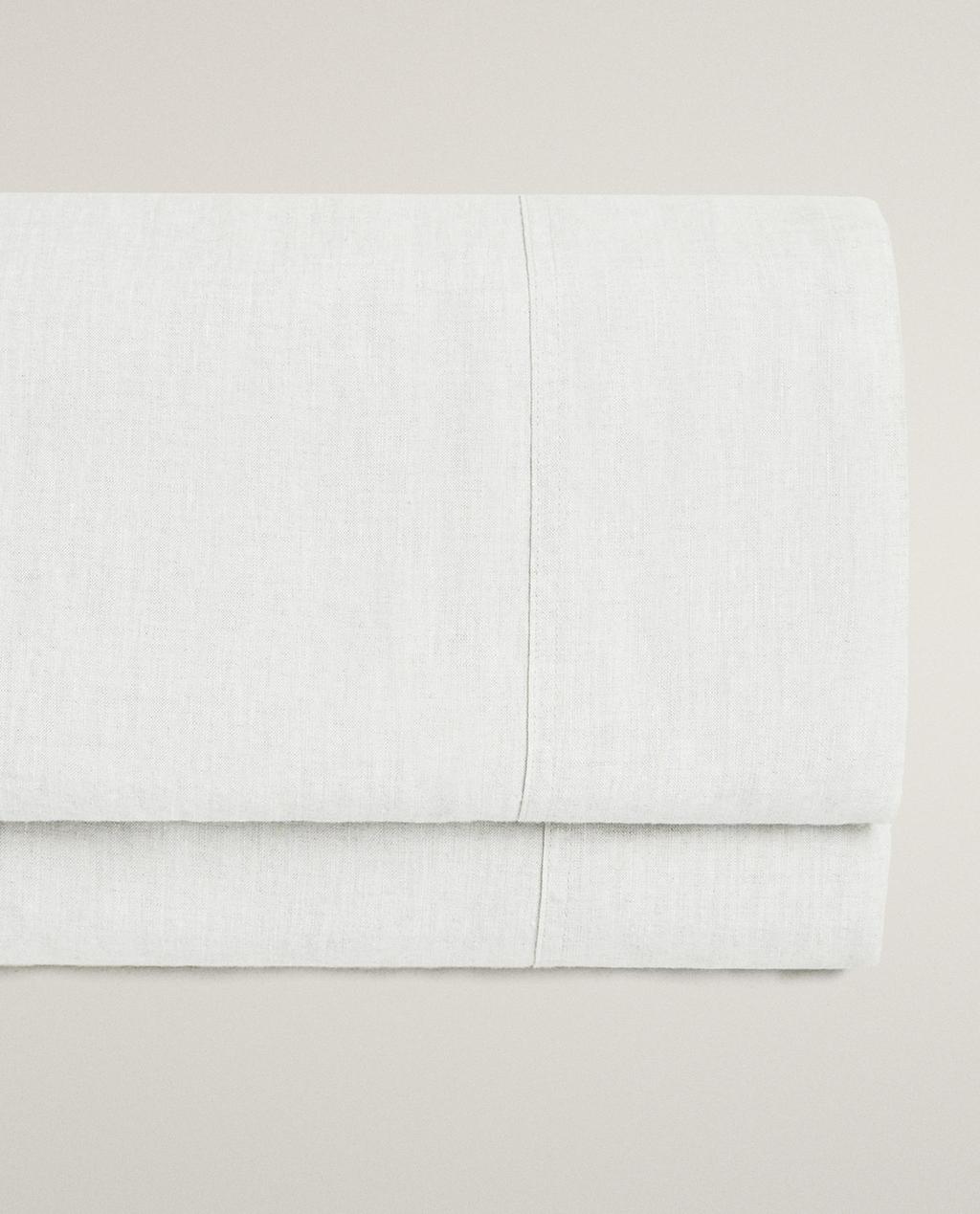 WASHED LINEN FLAT SHEET (160 GxM²)
