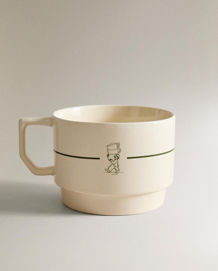 STONEWARE COFFEE CUP