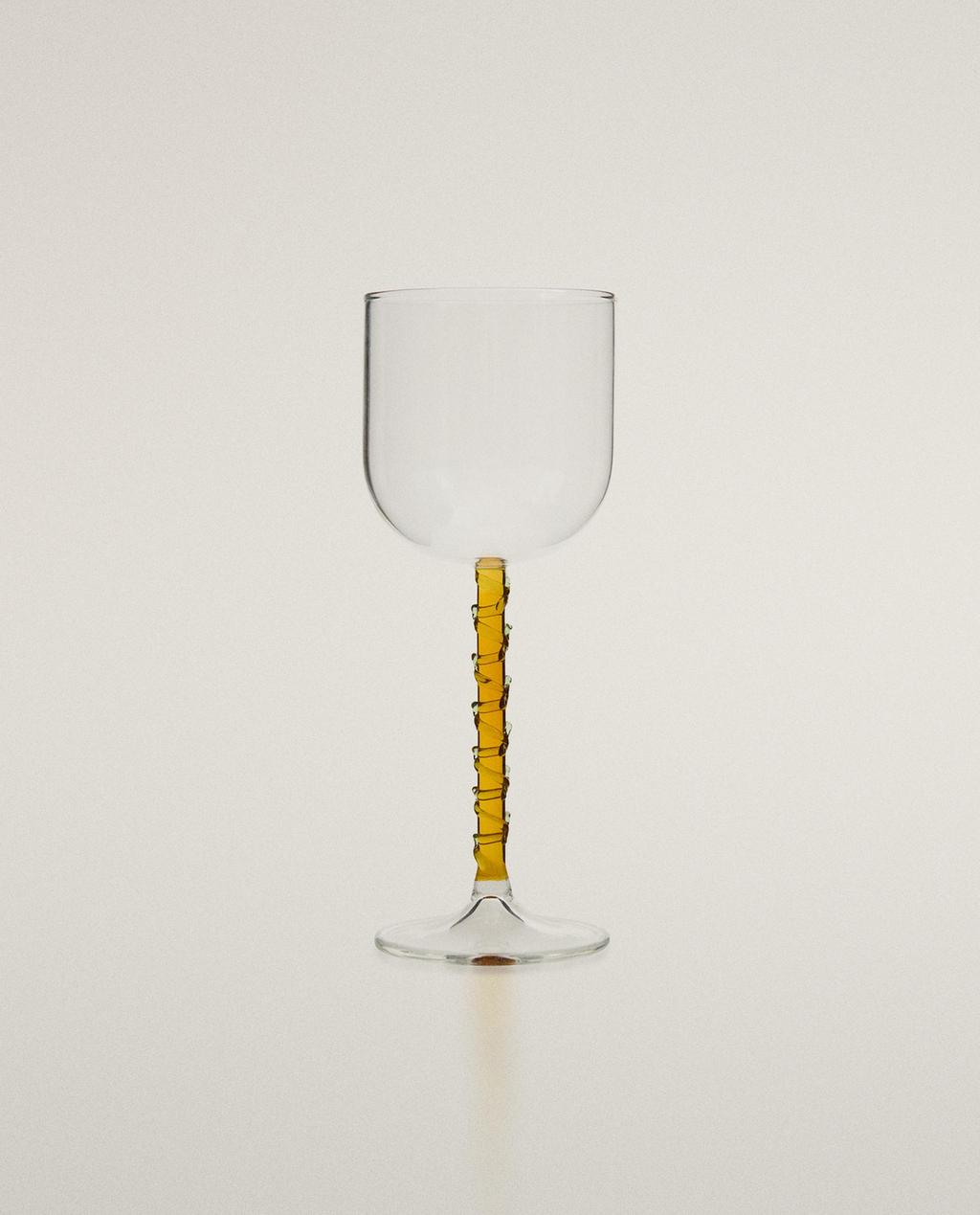 BOROSILICATE GLASS WITH COLOURED STEM