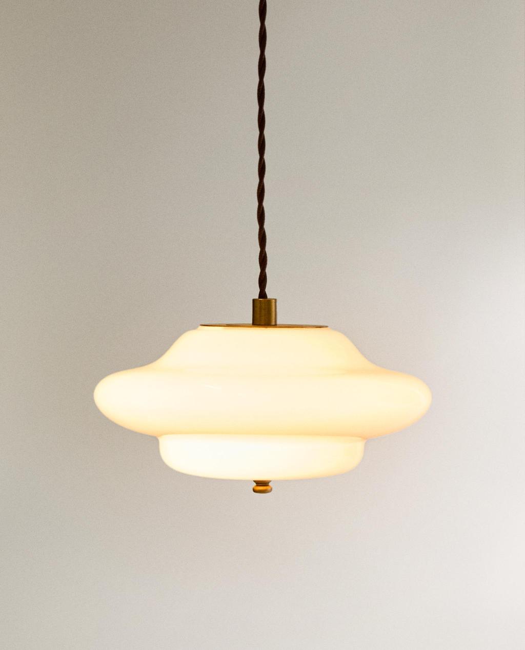 SMALL GLASS CEILING LIGHT