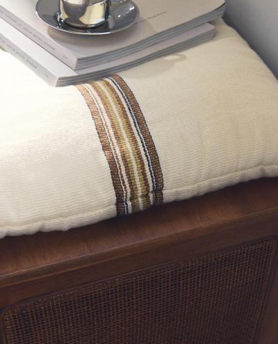 STRIPED BENCH SEAT CUSHION